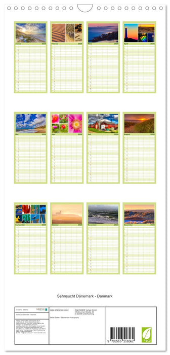 Sehnsucht Dänemark - Danmark (CALVENDO Familienplaner 2026)
