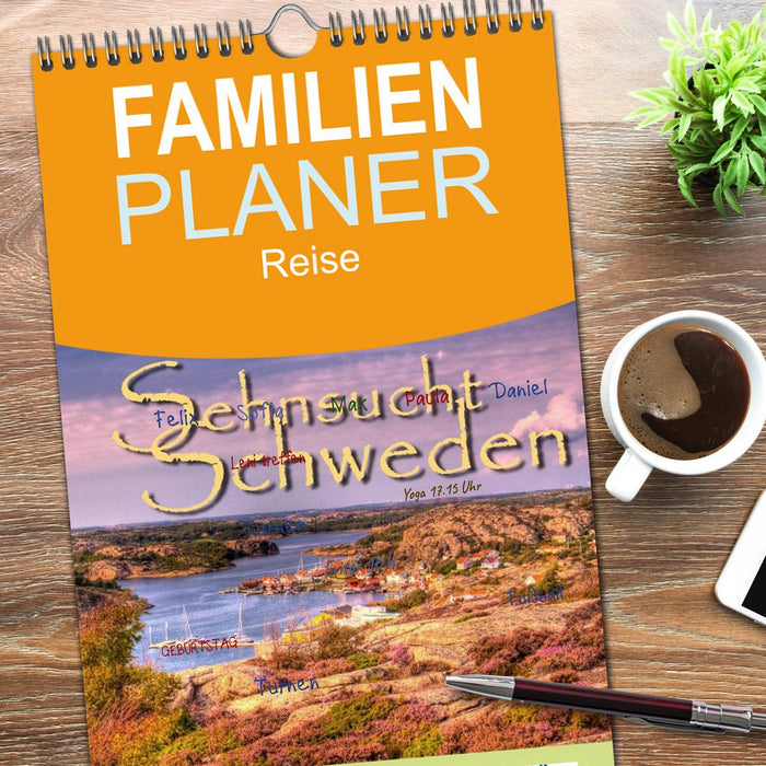 Sehnsucht Schweden - Sverige (CALVENDO Familienplaner 2026)