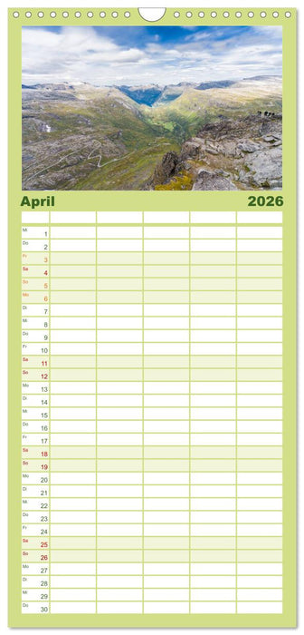 Norwegen (CALVENDO Familienplaner 2026)