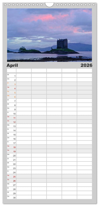 Schottland (CALVENDO Familienplaner 2026)
