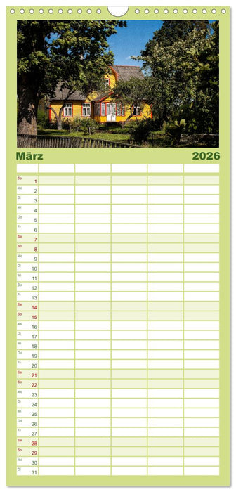 Lettland - Streifzüge durch das mittlere Baltikum (CALVENDO Familienplaner 2026)