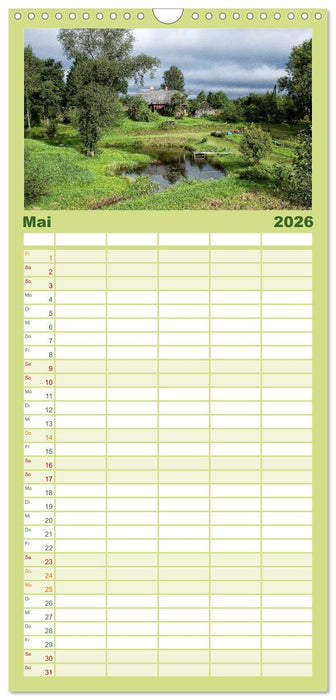 Lettland - Streifzüge durch das mittlere Baltikum (CALVENDO Familienplaner 2026)