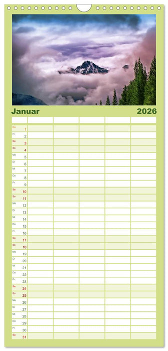 Alaska und Kanada (CALVENDO Familienplaner 2026)