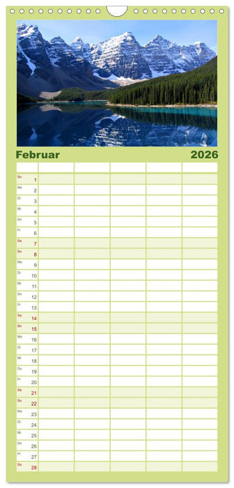 Alaska und Kanada (CALVENDO Familienplaner 2026)