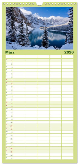 Alaska und Kanada (CALVENDO Familienplaner 2026)