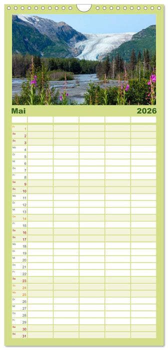 Alaska und Kanada (CALVENDO Familienplaner 2026)