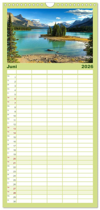 Alaska und Kanada (CALVENDO Familienplaner 2026)