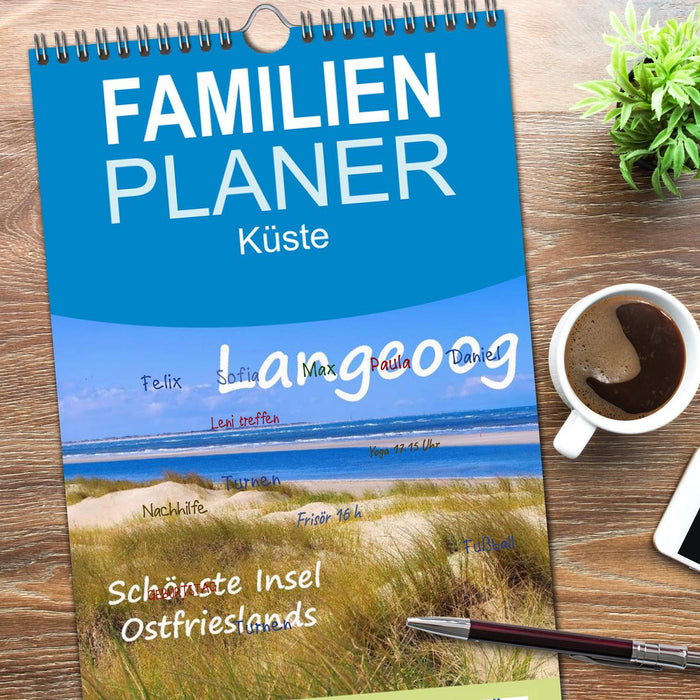 Langeoog - Schönste Insel Ostfrieslands (CALVENDO Familienplaner 2026)