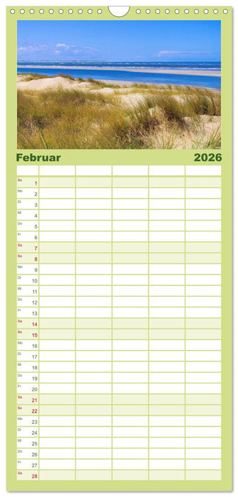 Langeoog - Schönste Insel Ostfrieslands (CALVENDO Familienplaner 2026)