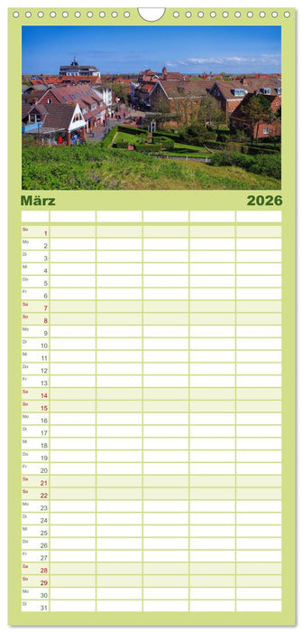 Langeoog - Schönste Insel Ostfrieslands (CALVENDO Familienplaner 2026)