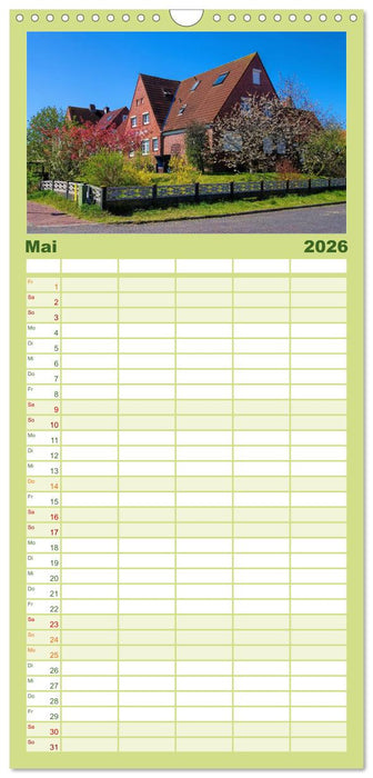 Langeoog - Schönste Insel Ostfrieslands (CALVENDO Familienplaner 2026)