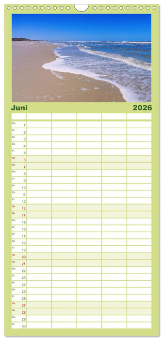 Langeoog - Schönste Insel Ostfrieslands (CALVENDO Familienplaner 2026)