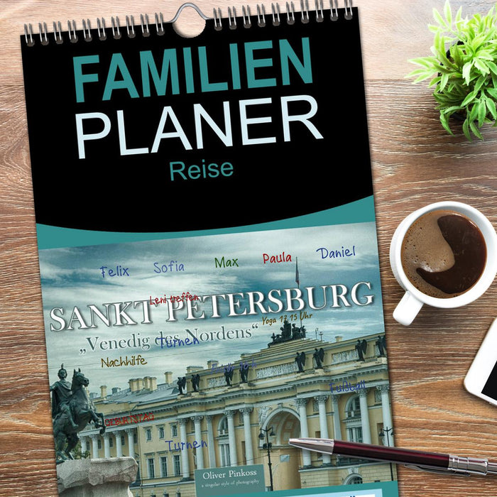 Sankt Petersburg - "Venedig des Nordens" (CALVENDO Familienplaner 2026)