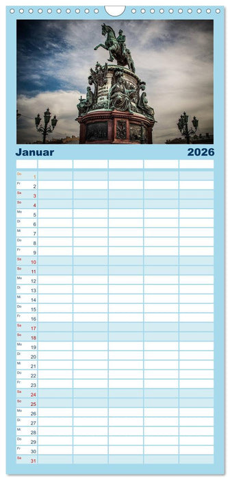 Sankt Petersburg - "Venedig des Nordens" (CALVENDO Familienplaner 2026)