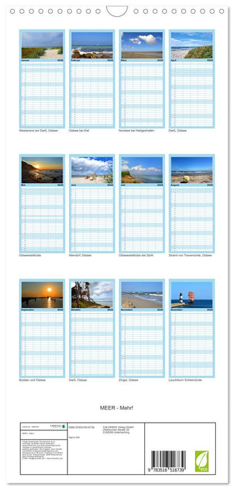 MEER - Mehr! (CALVENDO Familienplaner 2026)