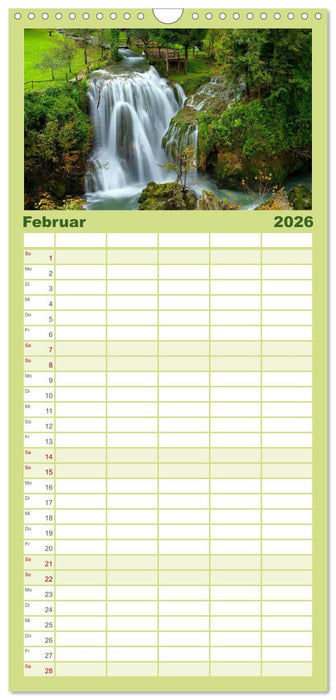 Kroatien - Traumhafte Landschaften und faszinierende Städte (CALVENDO Familienplaner 2026)