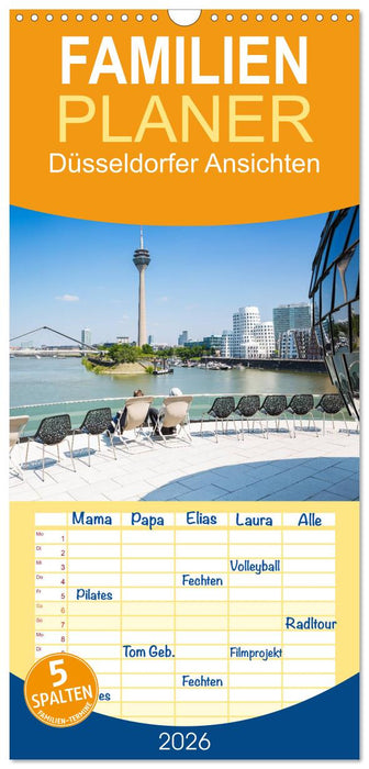 Düsseldorfer - Ansichten (CALVENDO Familienplaner 2026)