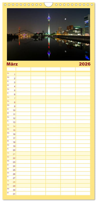 Düsseldorfer - Ansichten (CALVENDO Familienplaner 2026)
