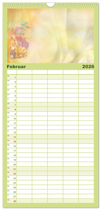 Liebe wird im Herzen geboren (CALVENDO Familienplaner 2026)