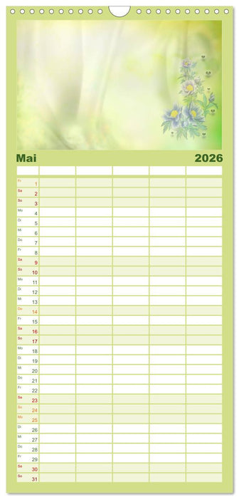 Liebe wird im Herzen geboren (CALVENDO Familienplaner 2026)