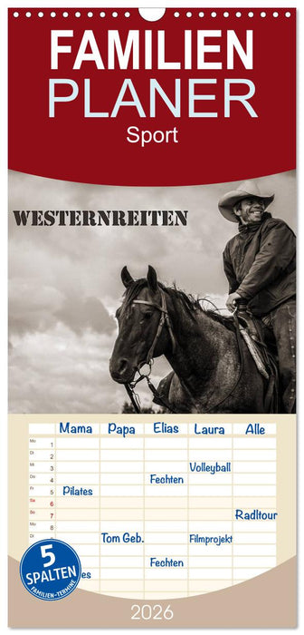 Westernreiten (CALVENDO Familienplaner 2026)