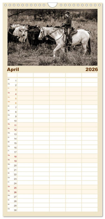 Westernreiten (CALVENDO Familienplaner 2026)