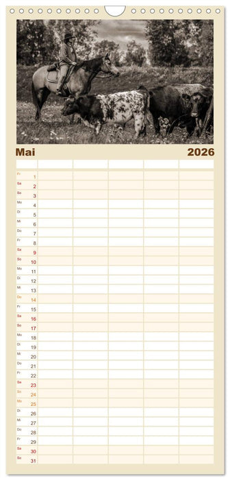 Westernreiten (CALVENDO Familienplaner 2026)