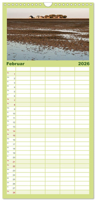 Hallig Hooge - zwischen Himmel und Erde (CALVENDO Familienplaner 2026)