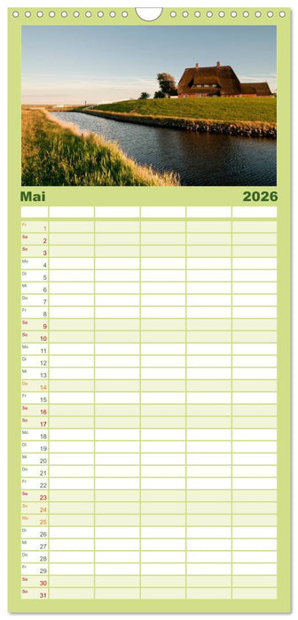 Hallig Hooge - zwischen Himmel und Erde (CALVENDO Familienplaner 2026)