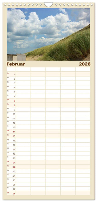 Traumhaftes Zeeland (CALVENDO Familienplaner 2026)