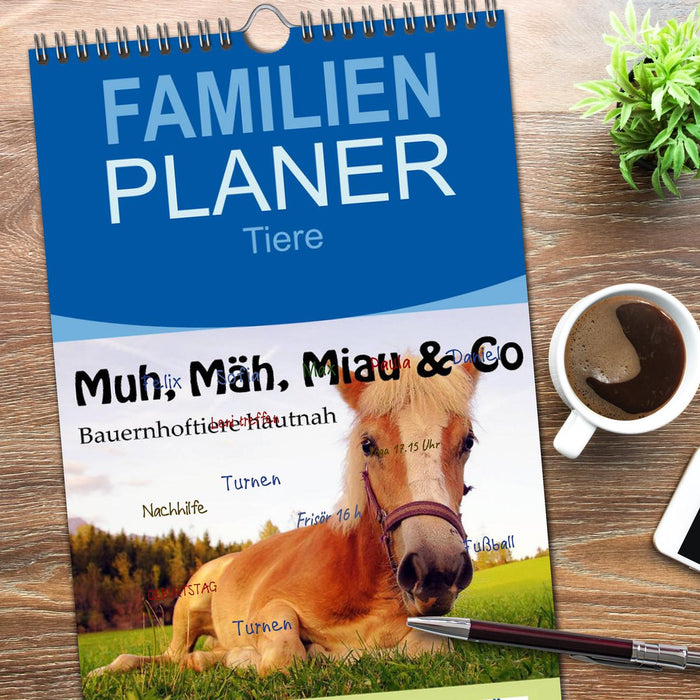 Muh, Mäh, Miau & Co (CALVENDO Familienplaner 2026)