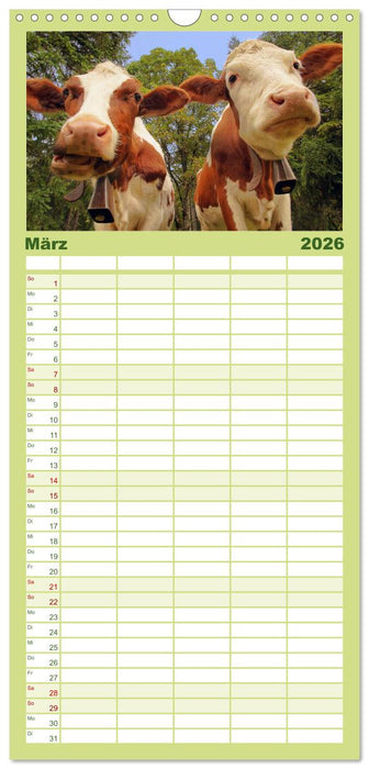 Muh, Mäh, Miau & Co (CALVENDO Familienplaner 2026)