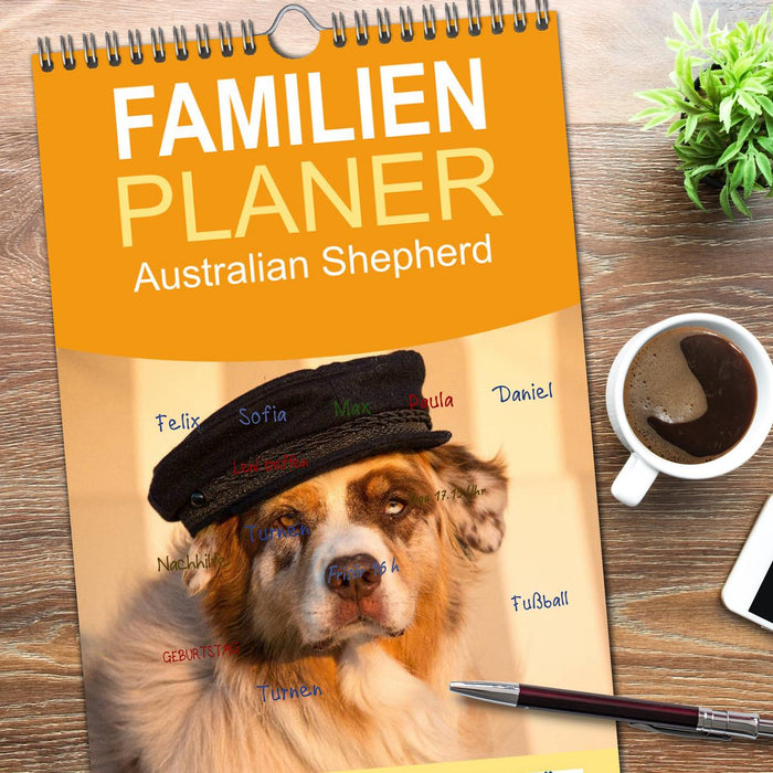 Australian Shepherd (CALVENDO Familienplaner 2026)
