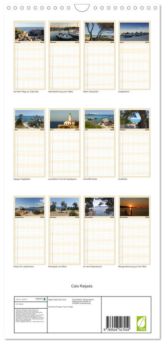 Cala Ratjada (CALVENDO Familienplaner 2026)