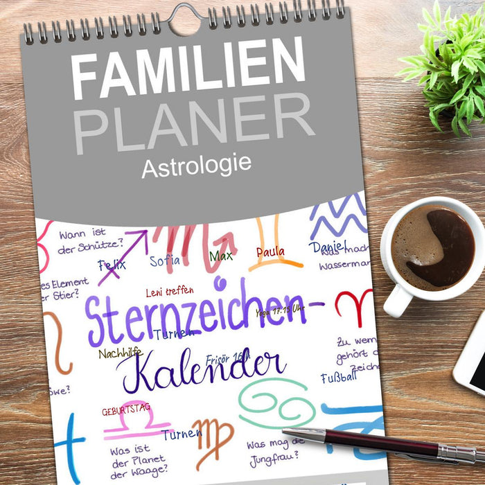 Sternzeichen-Kalender (CALVENDO Familienplaner 2026)