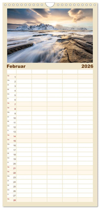 Reiseträume - Sehnsuchtsziele rund um den Globus (CALVENDO Familienplaner 2026)