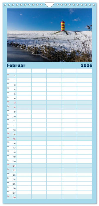 Fischerdorf Greetsiel. Bezauberndes Warfendorf der Krummhörn (CALVENDO Familienplaner 2026)