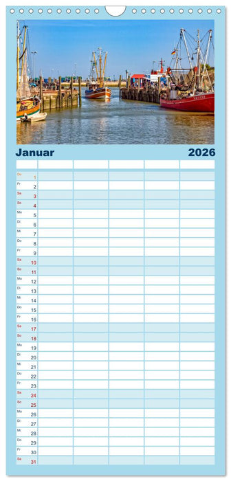 Reise an die Nordsee - Neuharlingersiel (CALVENDO Familienplaner 2026)