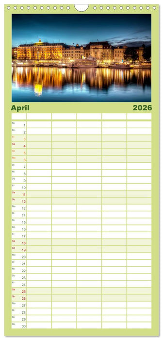 Stockholm - Venedig des Nordens (CALVENDO Familienplaner 2026)