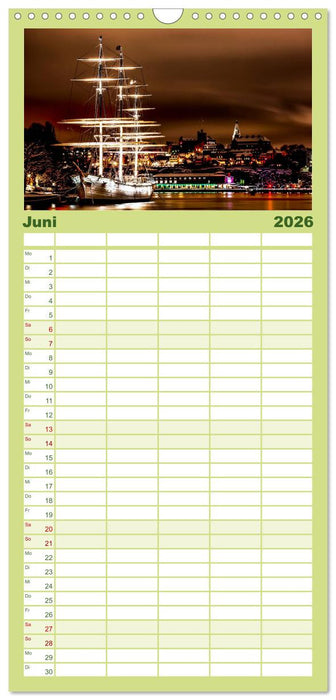 Stockholm - Venedig des Nordens (CALVENDO Familienplaner 2026)