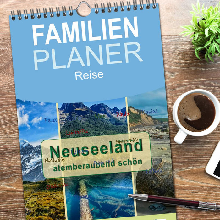 Neuseeland - atemberaubend schön (CALVENDO Familienplaner 2026)
