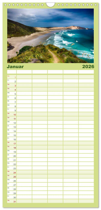 Neuseeland - atemberaubend schön (CALVENDO Familienplaner 2026)