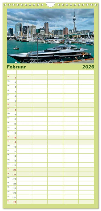 Neuseeland - atemberaubend schön (CALVENDO Familienplaner 2026)