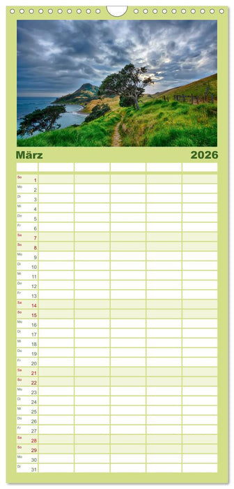 Neuseeland - atemberaubend schön (CALVENDO Familienplaner 2026)