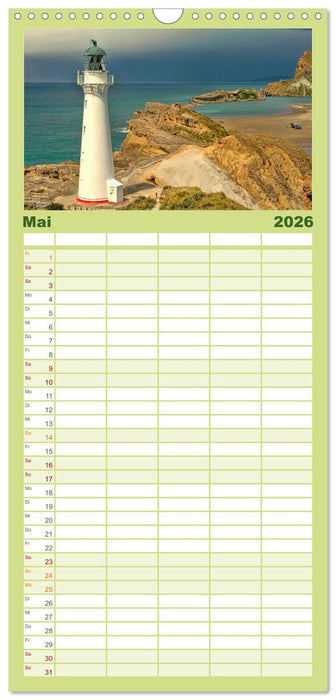 Neuseeland - atemberaubend schön (CALVENDO Familienplaner 2026)