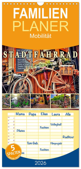 Stadtfahrrad (CALVENDO Familienplaner 2026)