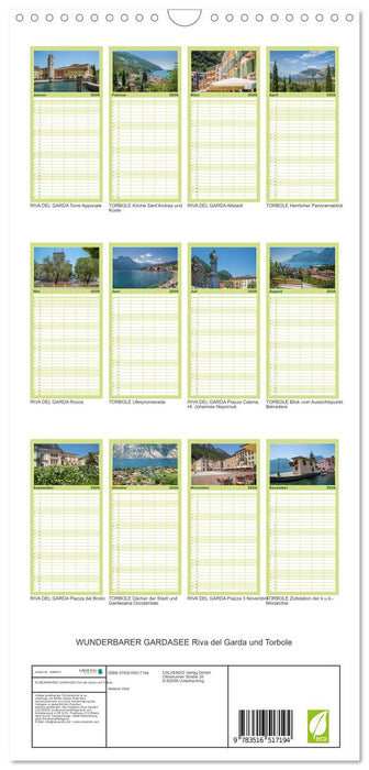 WUNDERBARER GARDASEE Riva del Garda und Torbole (CALVENDO Familienplaner 2026)