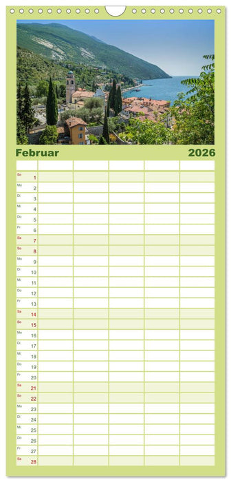 WUNDERBARER GARDASEE Riva del Garda und Torbole (CALVENDO Familienplaner 2026)