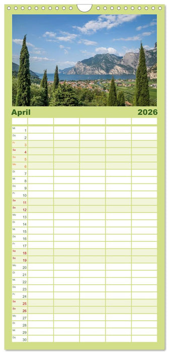 WUNDERBARER GARDASEE Riva del Garda und Torbole (CALVENDO Familienplaner 2026)