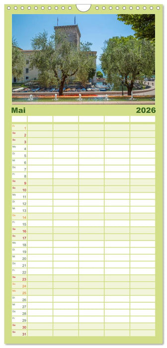 WUNDERBARER GARDASEE Riva del Garda und Torbole (CALVENDO Familienplaner 2026)